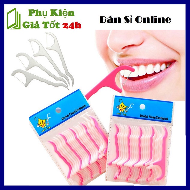 [HCM]⚡ Siêu Sạch ⚡ Combo 25 Tăm Chỉ Nha Khoa Siêu Mỏng Hỗ Trợ Xỉa Răng (Không làm tụt lợi )