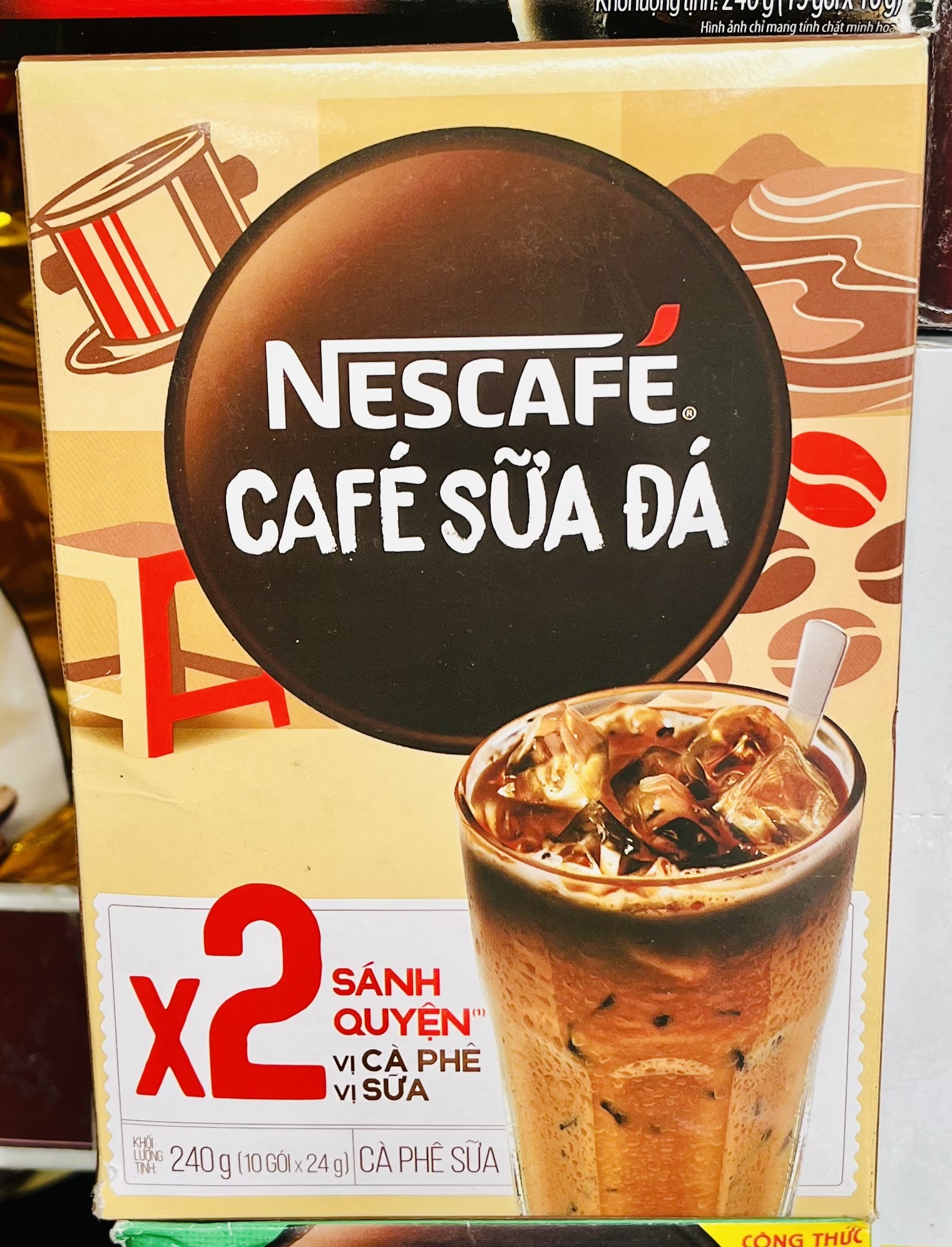 MẪU MỚI NesCafe - Cà phê sữa đá 3in1 hộp 10 gói x 20g