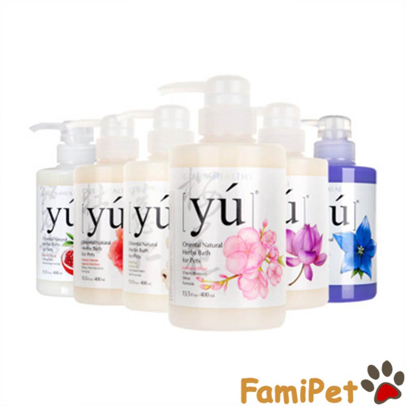 Sữa tắm cho chó mèo yú đủ mùi hương 400ml - Hoa Sen