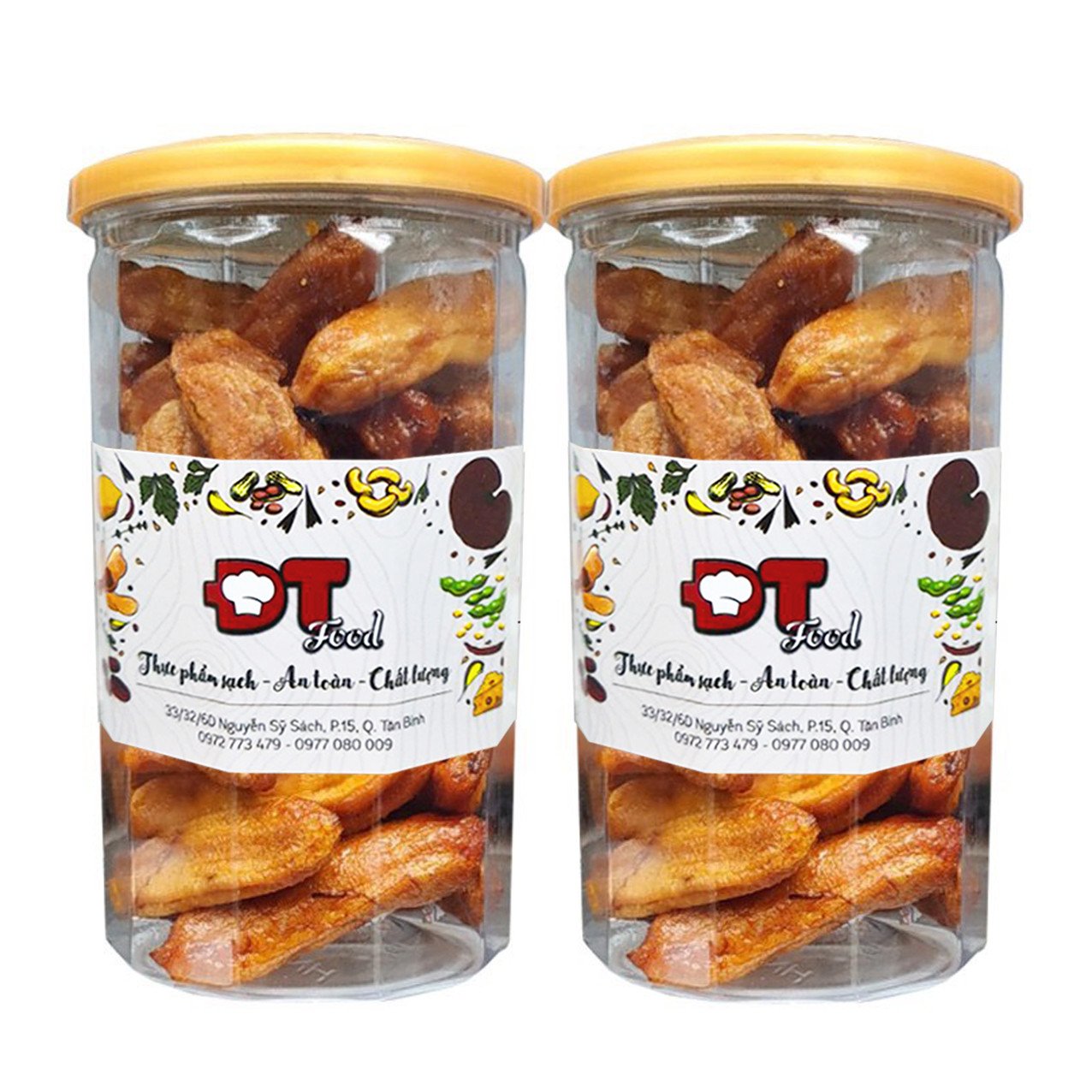 1kg chuối sấy dẻo đà lạt dtfood thơm ngon dẻo ngọt