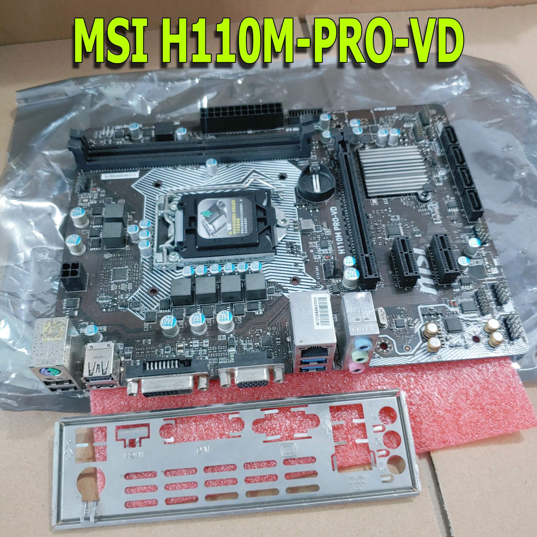 Main msi h110m pro-vd zin sáng mới 98% - fe cắt
