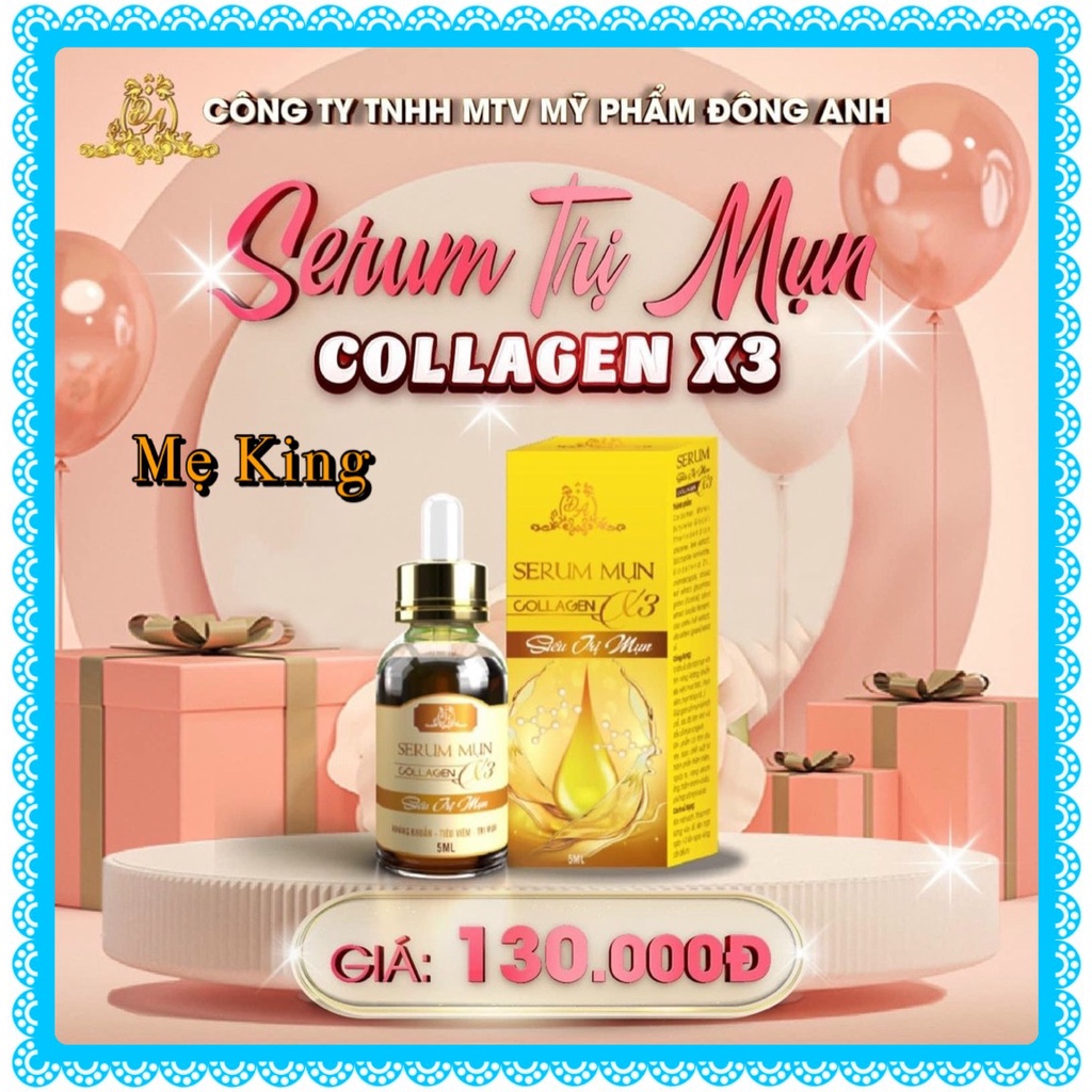Serum mụn Collagen X3 Luxury mỹ phẩm Đông Anh