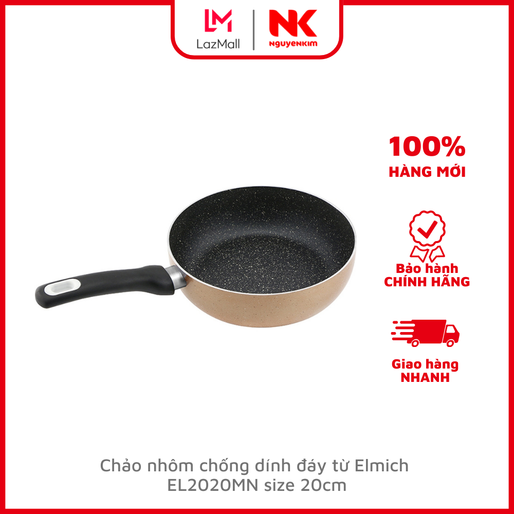 Chảo nhôm chống dính đáy từ Elmich EL2020MN size 20cm