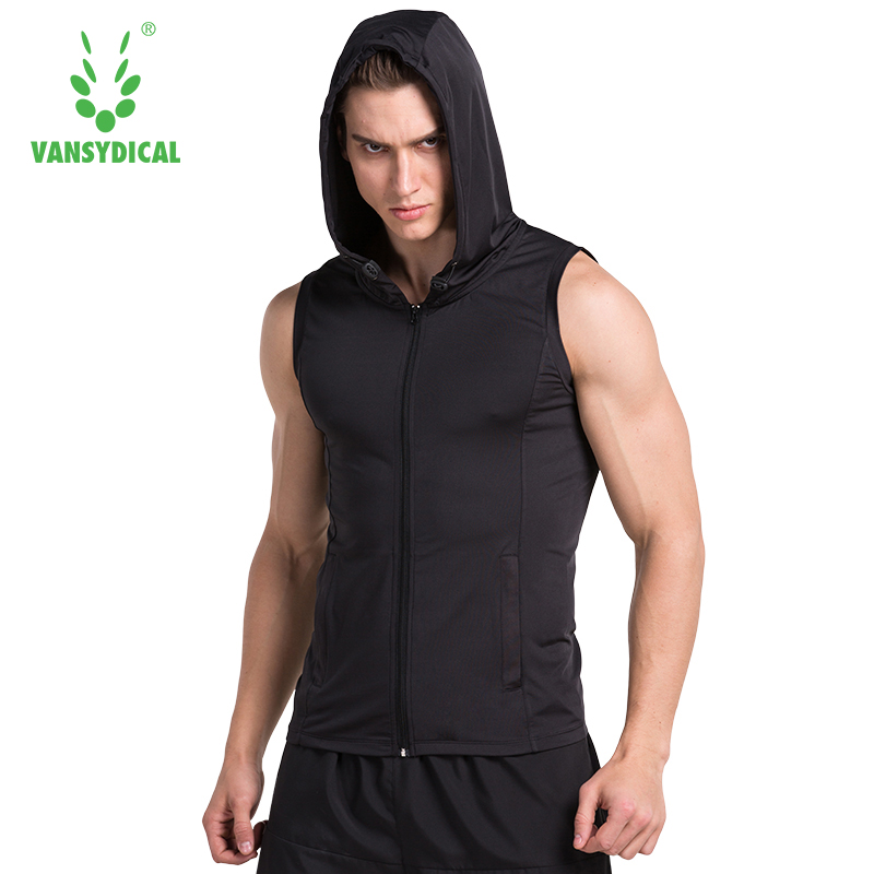 Chạy Áo Khoác Người Đàn Ông Rắn Không Tay Hoodies Nhanh Chóng Khô Thể Thao Hoạt Động Mặc Cho Phòng Tập Thể Dục Quần Áo Bóng Rổ Jersey Tập Thể Dục Vest Nam
