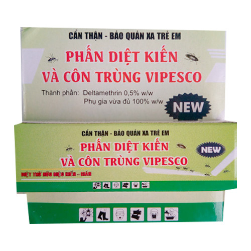 Bộ 5 hộp nhỏ Phần diệt kiến và côn trùng VIPESCO ( 5 hộp X 2 viên )