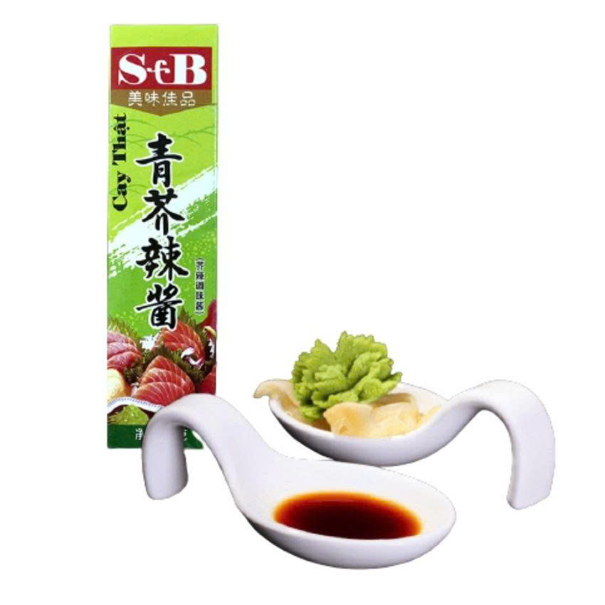 mù tạt xanh Wasabi S&H gia vị món sushi sashimi HỘP 43G