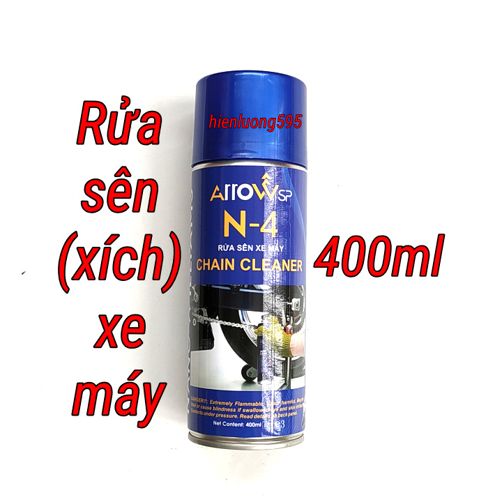 Rửa sên xe máy Arrow 400ml