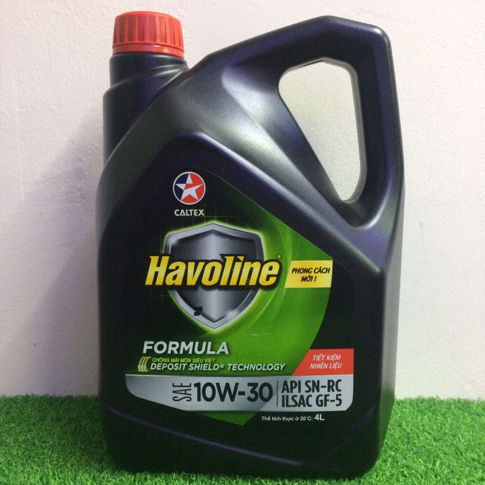 Nhớt động cơ ô tô xăng Havoline Formula (SN) 10W30 /4L