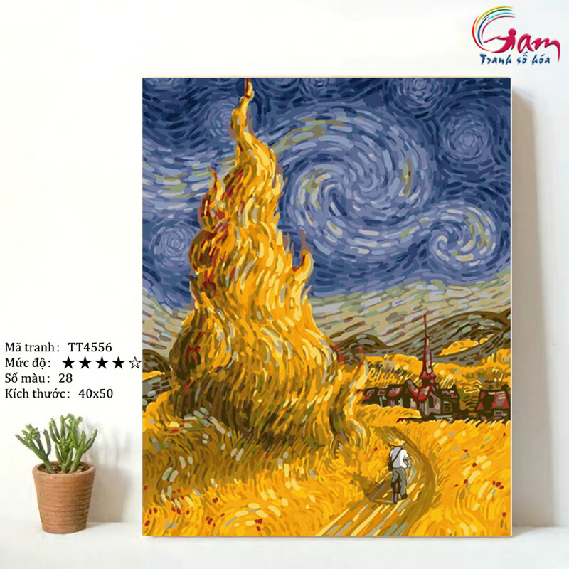 Van Gogh Tranh Tô Màu Theo Số Giá Rẻ Tháng 5,2023|Biggo Việt Nam