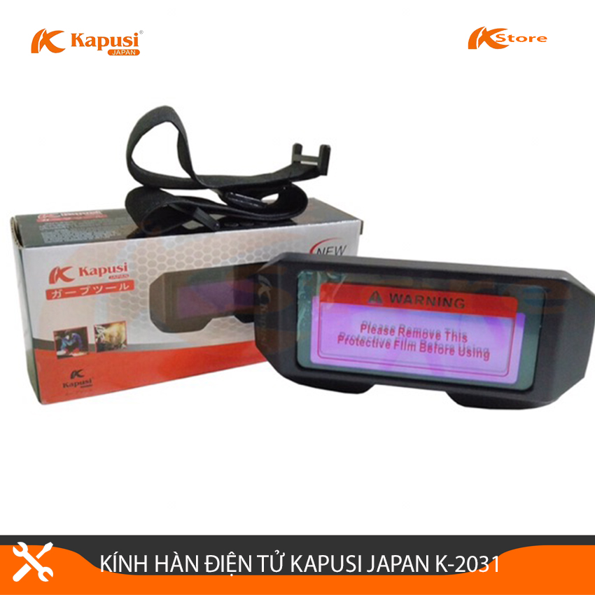 KÍNH HÀN ĐIỆN TỬ NHẬT KAPUSI K-2031 TỰ ĐỘNG ĐIỀU CHỈNH SÁNG TỐI, KÍNH HÀN CAO CẤP CHỐNG LÓA BẢO VỆ MẮT Không có đánh giá