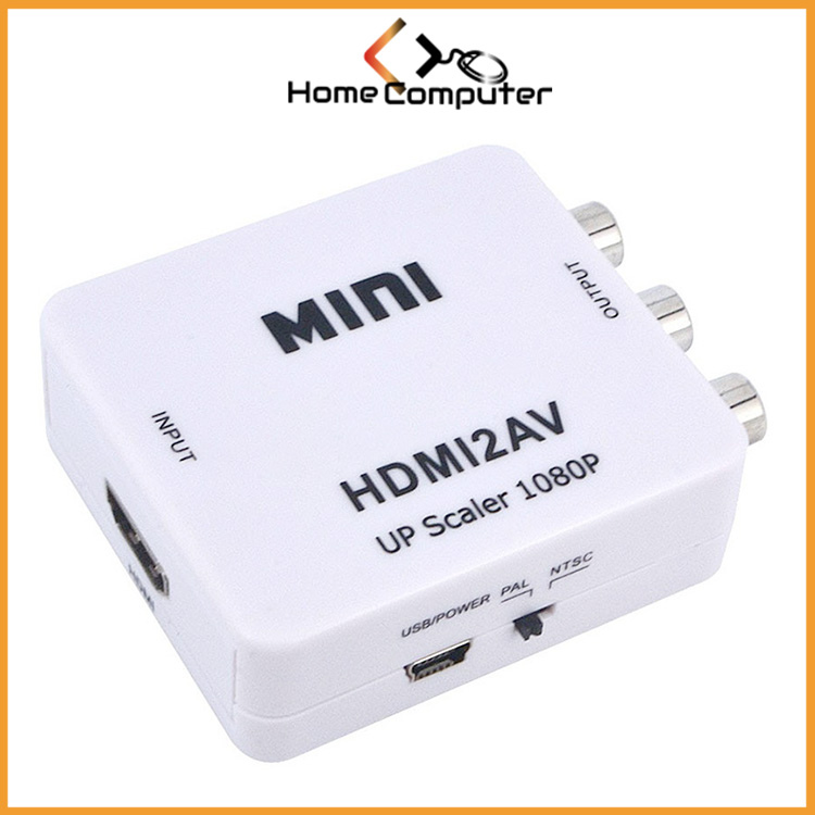 Bộ chuyển đổi HDMI ra AV tặng kèm dây nguồn xịn giá 50k. Bảo hành 6 tháng - Home Computer