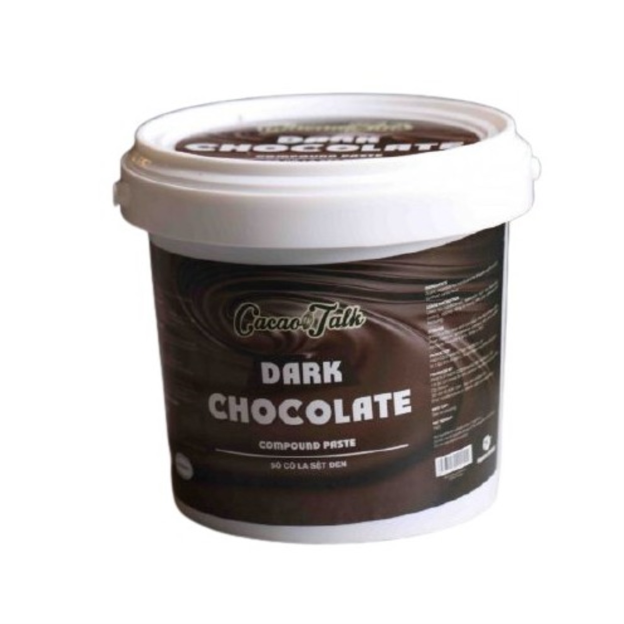 Socola sệt đen Cacao Talk 500gr/1 lít dùng cho các ứng dụng trong sản xuất bánh kẹo thơm ngon tiện dụng