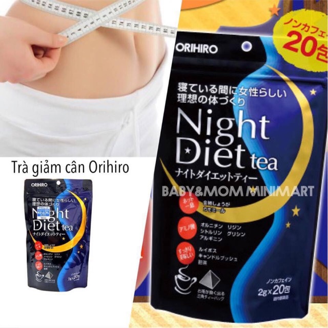 Trà thảo mộc giảm cân, ngủ ngon night tea orihiro của nhật - happy house