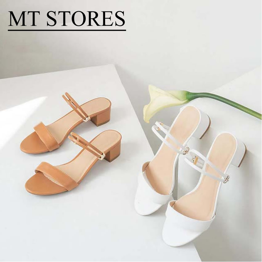 [HCM]Giày sandal cao gót nữ đế vuông 3 phân MTSTORES200 - Hàng VNXK trực tiếp xưởng sản xuât và phân phối dáng thời trang trẻ 2020