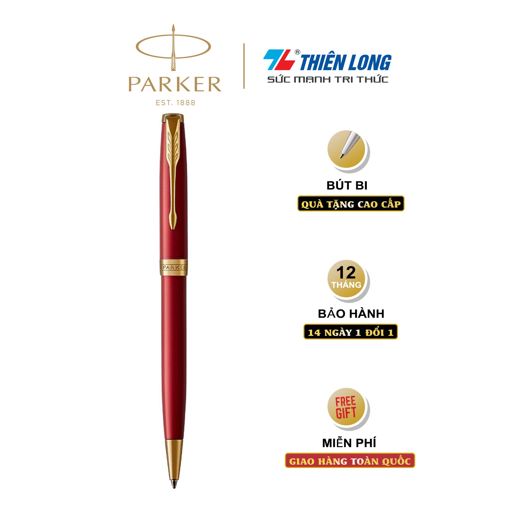 Bút bi cao cấp parker sonnet đ-red gt tb-1950777