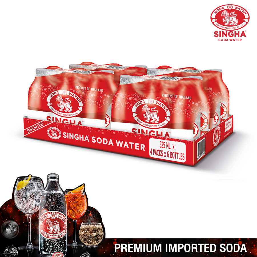 Nước soda SINGHA 4 lốc 6 chai lốc X 325 ml