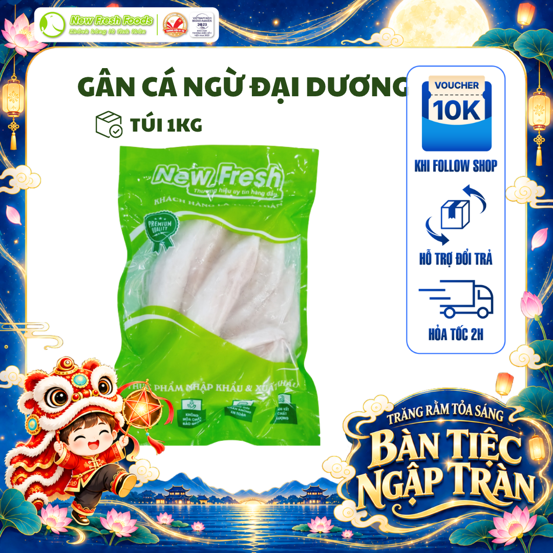[HỎA TỐC HCM] Gân Cá Ngừ Đại Dương Nấu Lẩu - Túi 1KG