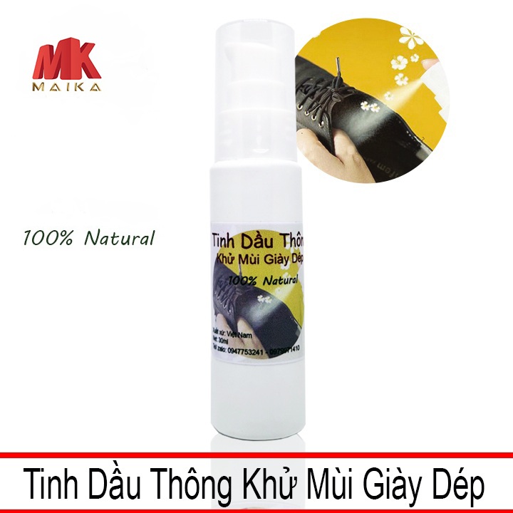 Tinh Dầu Thông Xịt Khử Mùi Giày Dép TD01 MK MAIKA - khử mùi hôi, ẩm mốc cho giày dép