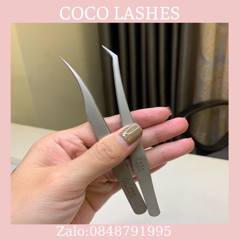 Nhíp nối mi, nhíp nối mi cá heo, nhíp tách, nhíp cong CoCo Lashes