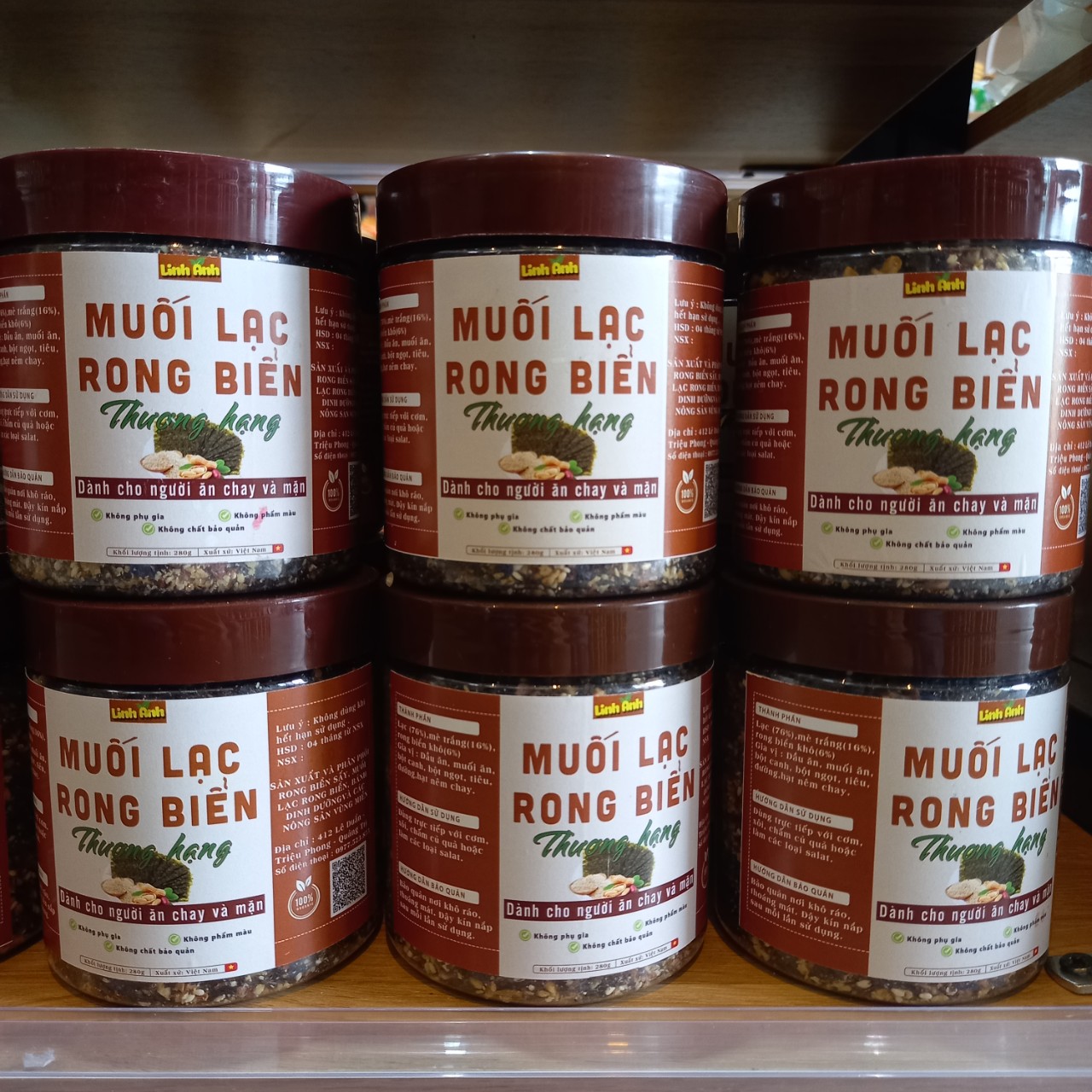 Muối lạc rong biển - hũ 280gram