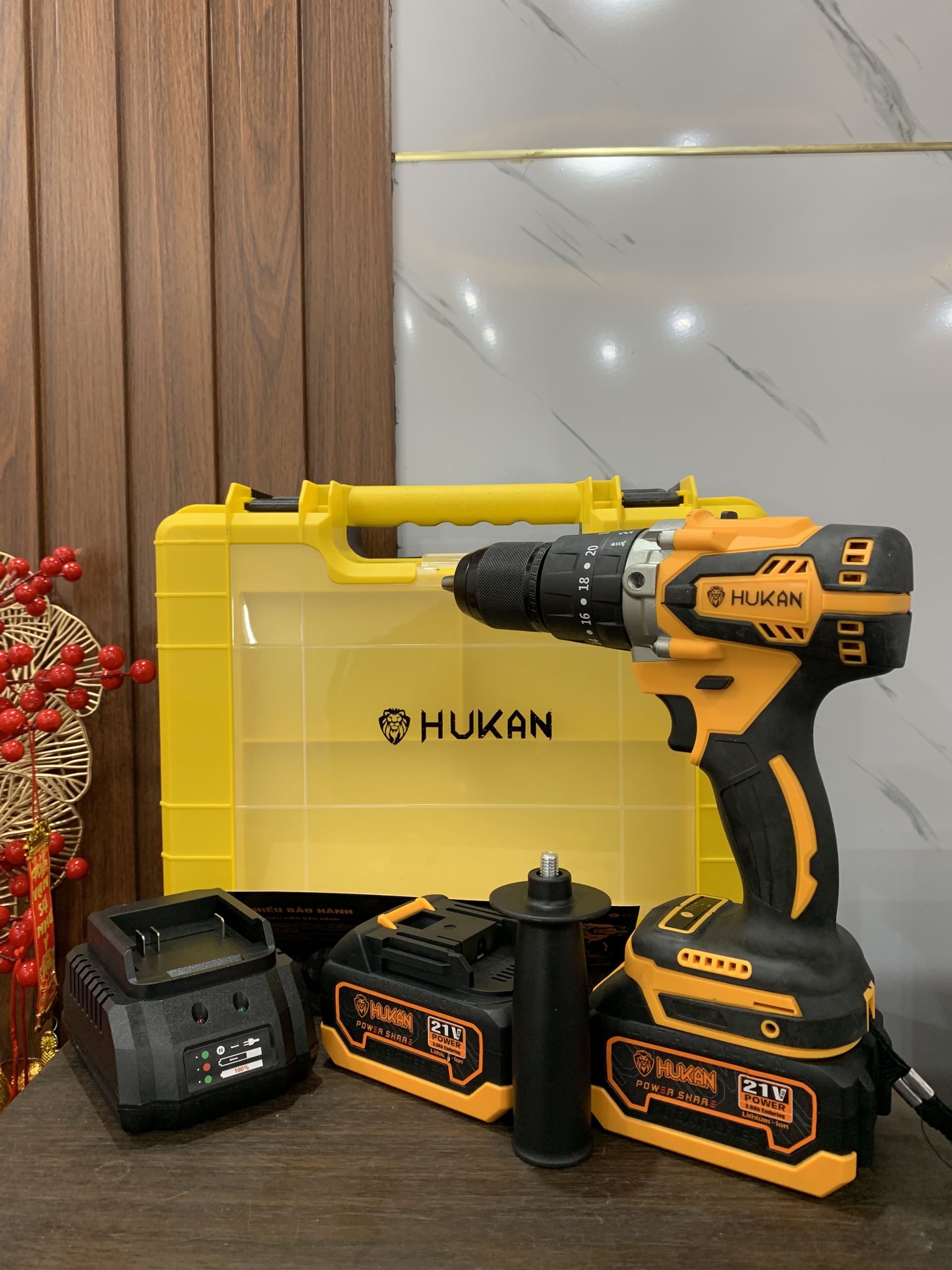 Máy khoan pin cầm tay Hukan HK-533BL 13 Ly Không Chổi Than Lực Siết Lớn Bảo Hành 6 Tháng | Lazada.vn