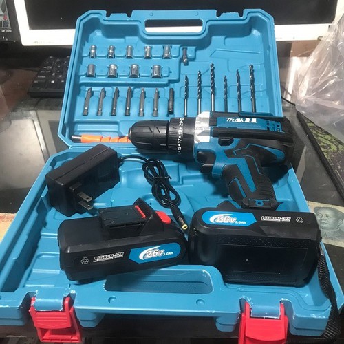 [Tặng bộ chi tiết ] Máy khoan pin Makita 36V - Lõi đồng - 3 chức năng - Pin xám 5 celll - Máy bắt vít 36V - Máy khoan dùng pin FULL BOX 2 PIN