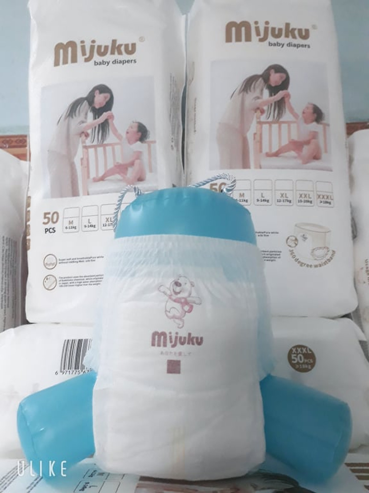 [HCM] Tã quần Mijuku cao cấp M100 / L100 / XL100 / XXL100 / XXXL100 miếng