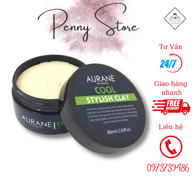 Sáp Vuốt Tóc Aurane Cool Stylish Clay, Paste, Pomade 80g