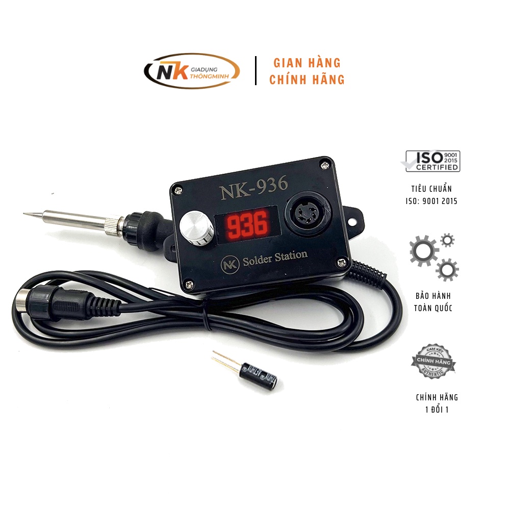 Trạm hàn nk936 nâng cấp từ bản c11, chế máy hàn sử dụng tay hàn 907