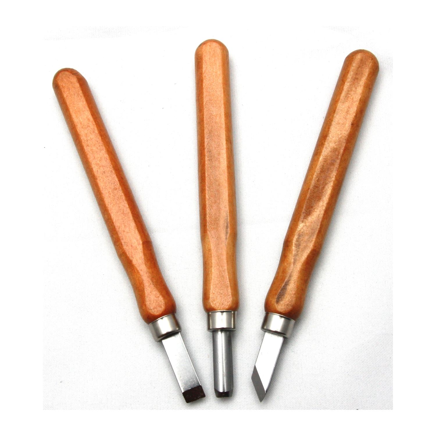 Bộ dao khắc gỗ, tiện gỗ, trạm khắc đa dụng - lưỡi dao bằng thép không gỉ