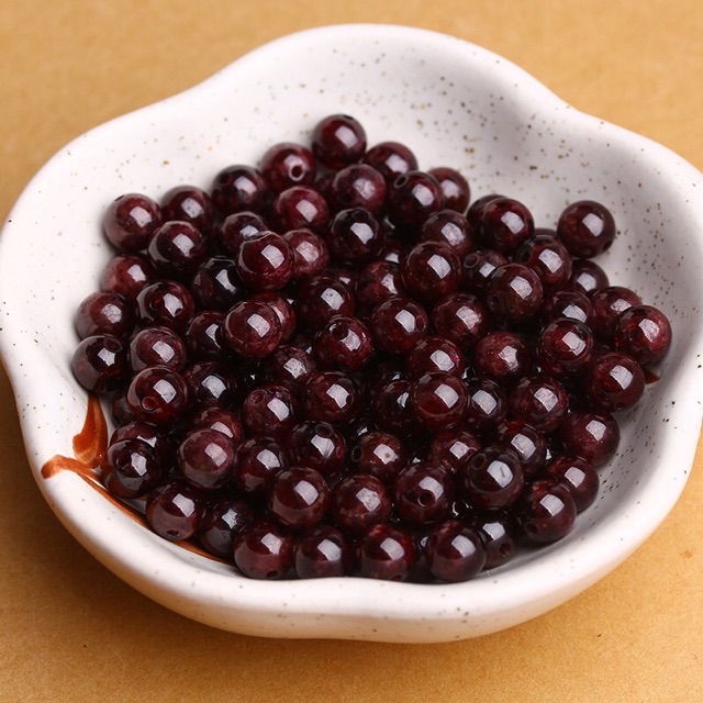Hạt tròn garnet làm handmade diy - mh415
