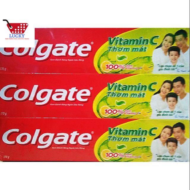 Hoàn Tiền 10% HCM Kem đánh răng Colgate Vitamin C 170g tuýp