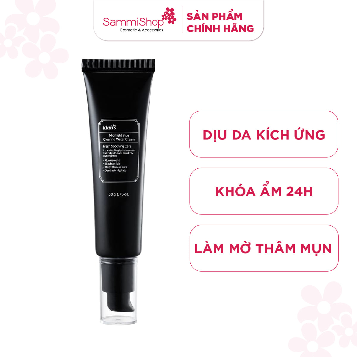 [DATE 9.2027] Dear, Klairs Kem dưỡng da Midnight Blue Clearing Water Cream 50g