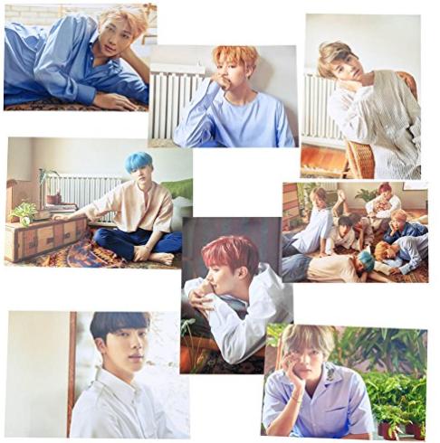 Bộ 8 tấm poster nhóm nhạc BTS khổ A3 lớn