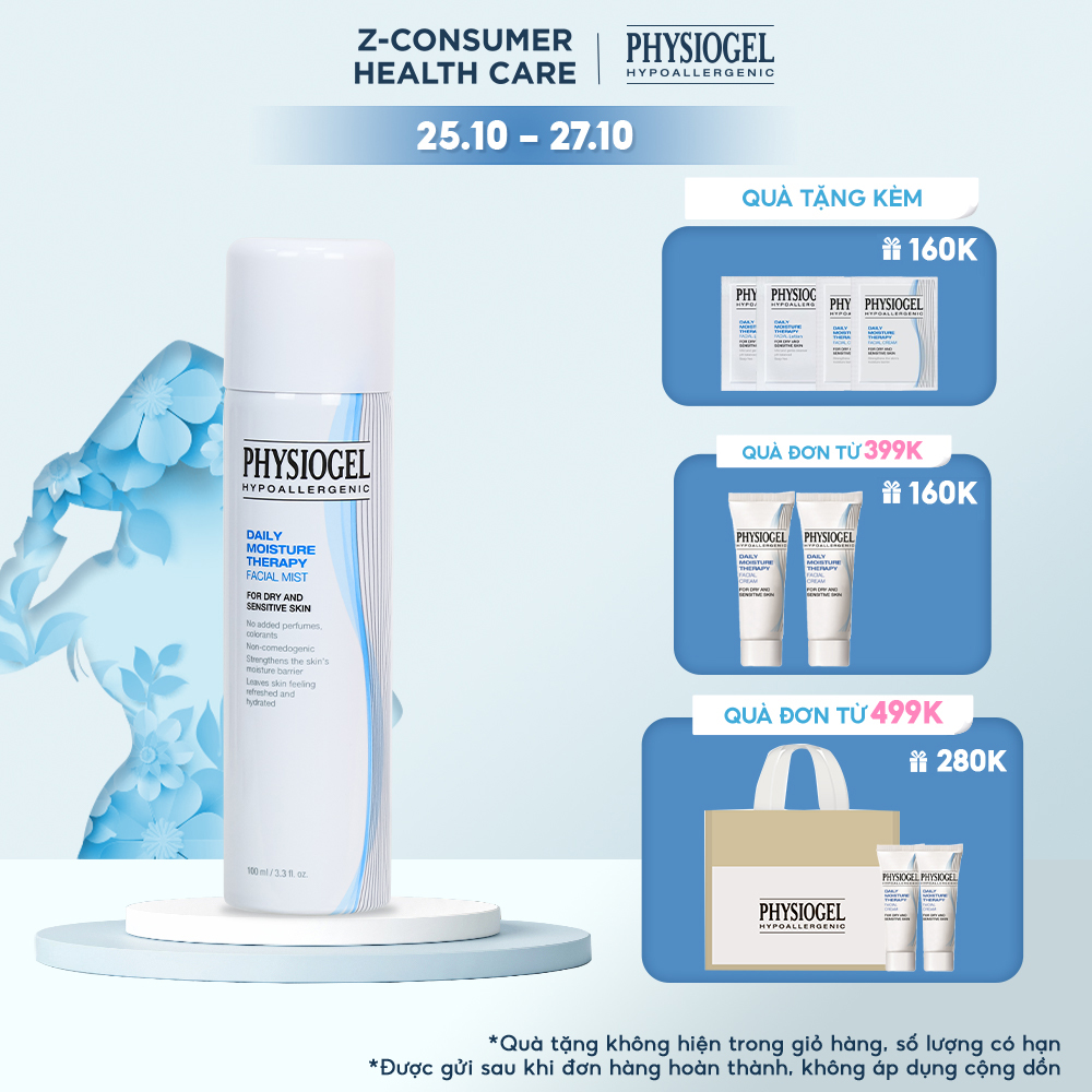 Xịt khoáng Physiogel Daily Moisture Therapy Facial Mist 100ml