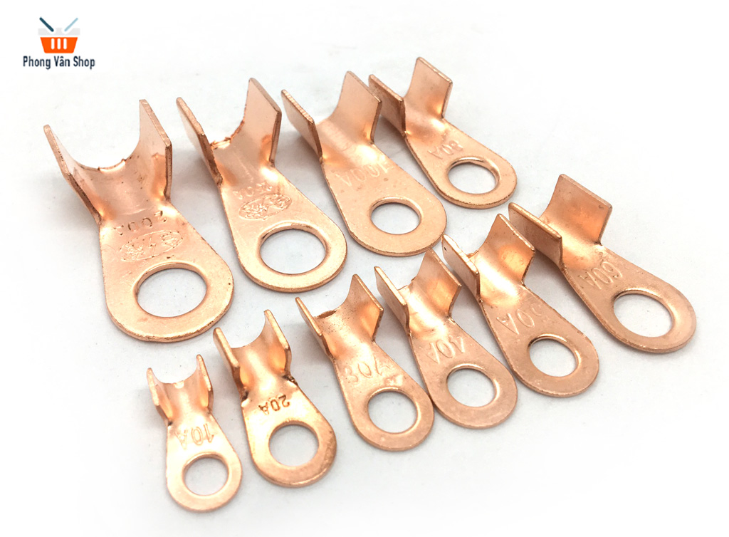 Đầu cốt đồng - cos tròn 10a 20a 30a 40a 50a 60a 80a 100a 150a 200a