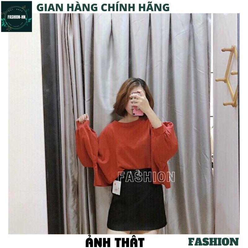 Áo thun croptop tay dài thu đông trơn Ulzzang form rộng dáng rộng chất liệu 100% cotton đủ màu hot hit siêu đẹp chất cottong mát mùa hè -EOBI