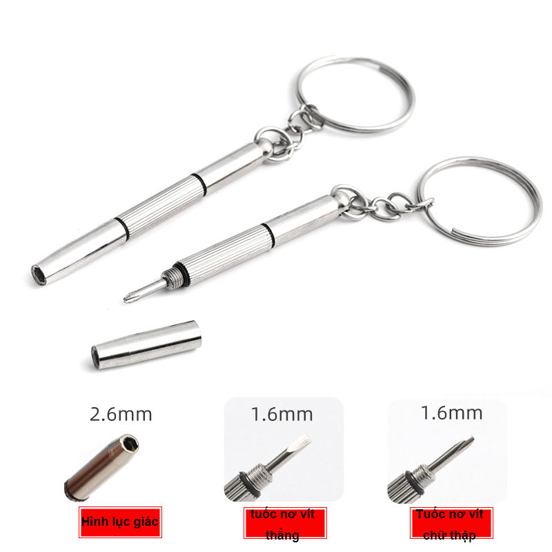 Tô Vít Mini tua vít 3 trong 1 tiện dụng để sửa chữa mắt kính/mắt đồng hồ