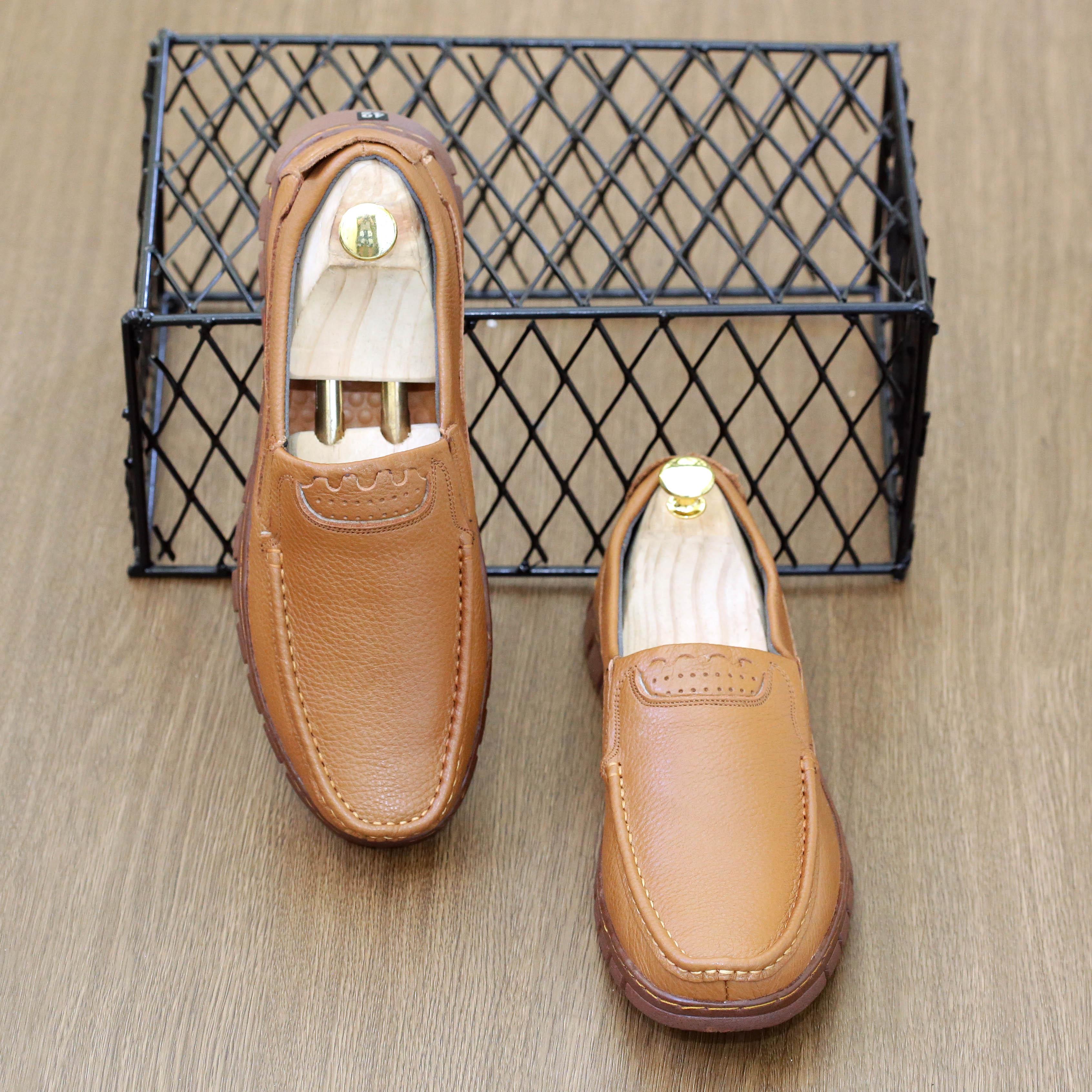 Giày lười da nam, Giày lười da nam kiểu dáng hiện đại Mã D6. Khuyến mãi giảm 50%