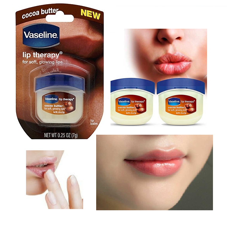 [HCM]Son Dưỡng Môi Vaseline Lip Therapy Cocoa Butter 7g ( cam kết chính hãng. MỸ)