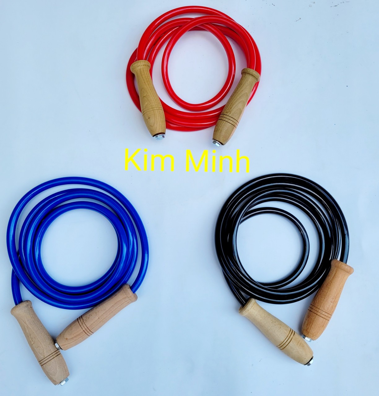 Dây nhảy Boxing, Muay Thái, Thể Lực... Cán Gỗ, Đường Kính 12mm