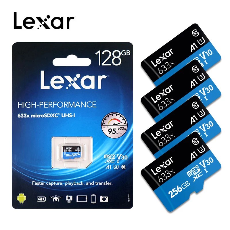 Thẻ nhớ microsd lexar a1 class10 u1 - u3 633x 95mb - hàng chính hãng