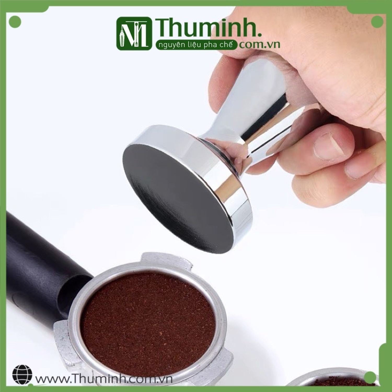 Tamper nén cà phê inox 58mm