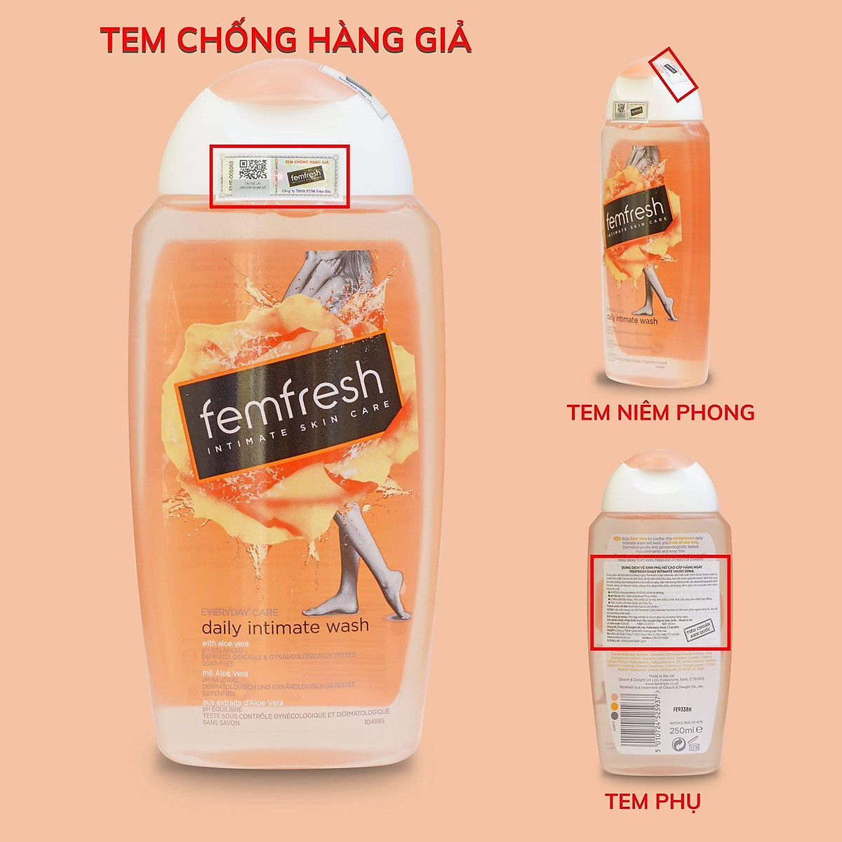 Dung Dịch Vệ Sinh Phụ Nữ Femfresh Daily Intimate Wash 250ml Anh Quốc