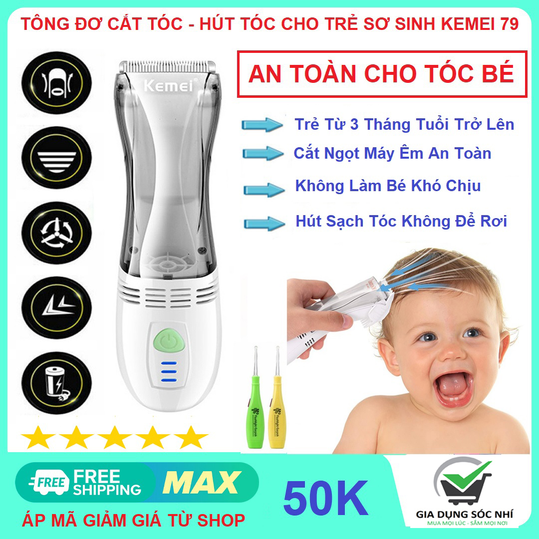 Đồ cắt tóc cho bé - máy tỉa tóc cho bé - tong đo cat toc e be - tong đơ cắt tóc cho bé - tông đơ cắt tóc trẻ em và người lớn - tông đơ cắt tóc trẻ em loại tốt chính hãng Kemei KM79