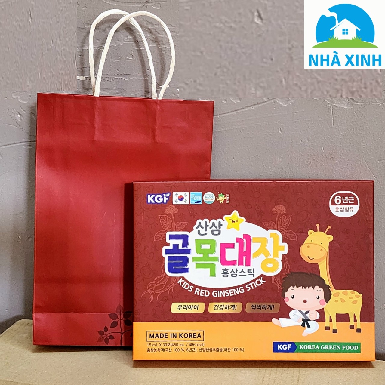 Nước hồng sâm baby kgf kids red ginseng stick