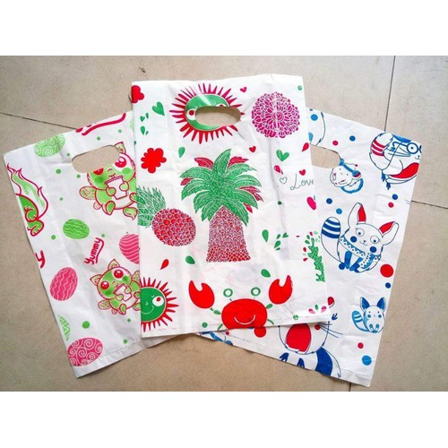 1kg TÚI XỐP IN HÌNH ( túi xốp gói hàng, túi nilon đựng hàng) hàng sài GÒN cỡ 15x20cm