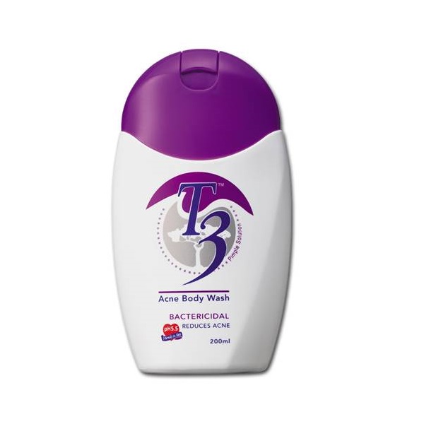 [HCM]Sữa Tắm Trị Mụn Lưng T3 Acne Body Wash 200ml