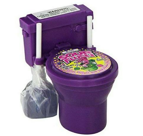 Kẹo Mút Bồn Cầu Sour Flush 39g Mỹ màu tím