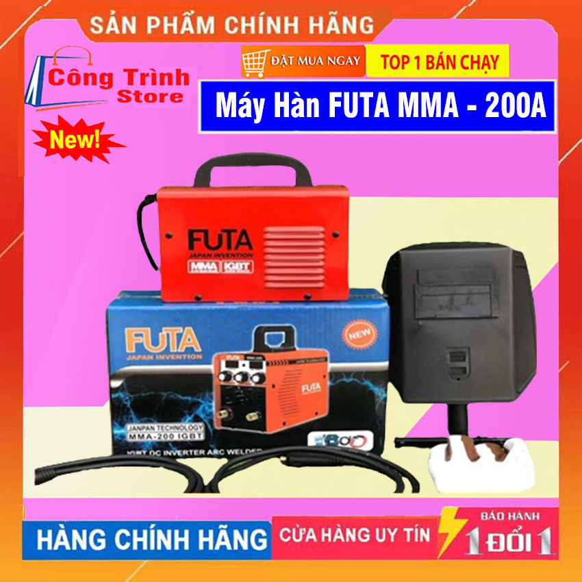 Máy hàn điện tử futa 200a mini hàng xách tay Nhật Bản chính hãng,tặng kèm đầy đủ phụ kiện,máy hàn mini gia đình